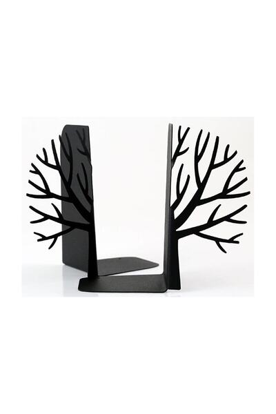 Simge Yapı Dekorasyon Decorative Metal Book Holder with Tree Figures, Book Support