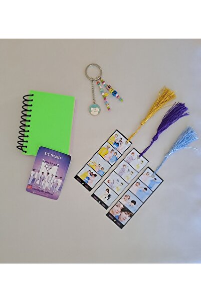 SOUL BY A&B Bts Mini Not Defteri Anahtarlık Kitap Ayracı Seti Rm Jin Suga Jho...