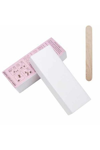 çeçen kozmatik (3 PCS) 10 Mt Sliced 14,5 Cm Spatula 19 Cm Waxing Cloth