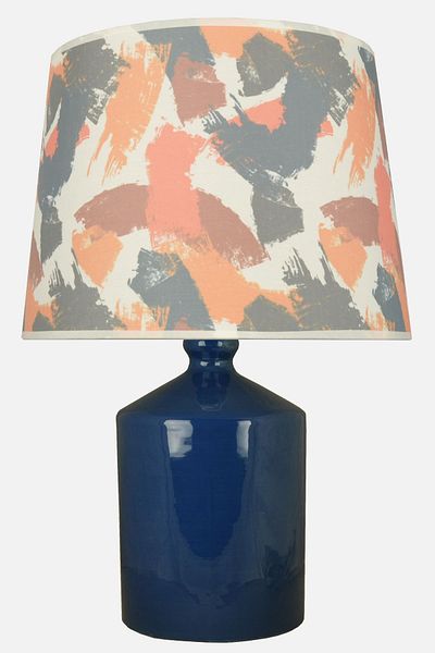 Qdec Ceramic Cube Vase Lampshade Blue - Brushed