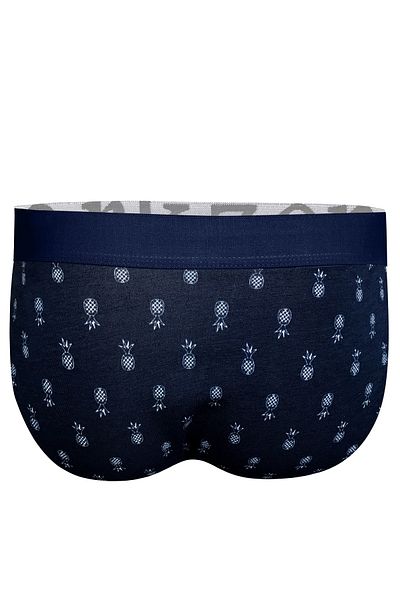 darkzone Φαρδύ ελαστικό ανδρικό slip με σχέδιο ανανά Navy Blue