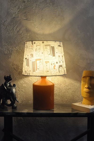 Qdec Ceramic Cube Vase Lampshade Mustard - Maya