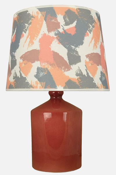 Qdec Ceramic Cube Vase Lampshade Brown