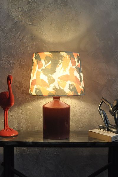 Qdec Ceramic Cube Vase Lampshade Brown