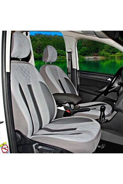 Oto Pandami Renault Kangoo 1998-2008 Uyumlu Gri Ticari Tay Tüyü Koltuk Kılıfı