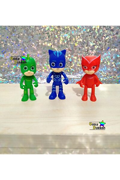 YıldızDükkan Oyuncak Pjmasks 3'lü Pija Maskeli Pijamaskeliler Süper Kahramanl...