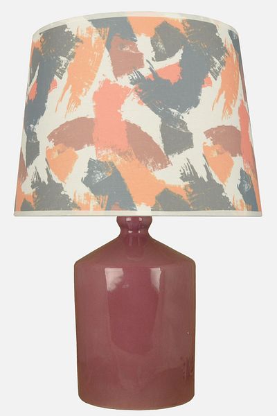 Qdec Ceramic Cube Vase Lampshade Purple - Brushed