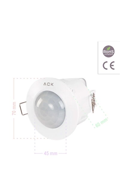ACK Led Dünyam 360 Derece Sıva Altı Tavan Tipi Hareket Sensörü