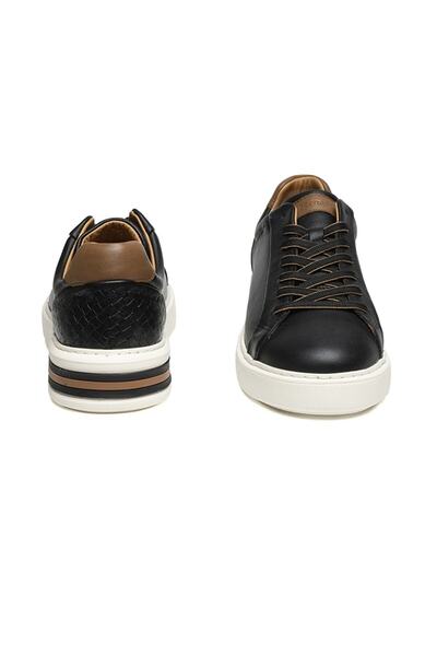 Greyder 14811 Siyah Deri Erkek Sneaker Spor Ayakkabı