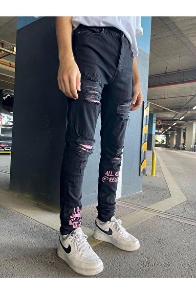 BPM Blugi skinny pentru bărbați Premium All Right Reserved