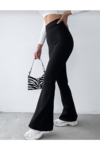 DynamicLeggings Γυναικείο κολάν με ψηλόμεσο ισπανικό πόδι χωρίς ραφή