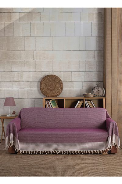 Lux Touch Husa pentru brate prune 3 bucati supradimensionat 180 X 300 cm Bergama scaun canapea divan husa canapea extensibila