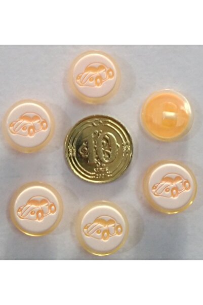 Genel Markalar Bebek Yelek Düğmesi Lazer Çizim-6 Adet