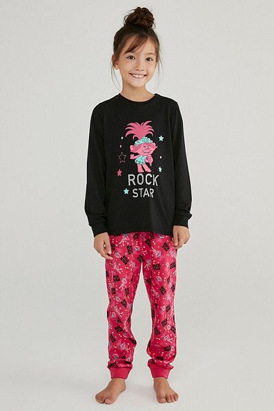 Penti Girl's Trolls Rock Star 2-Piece Pajama Set