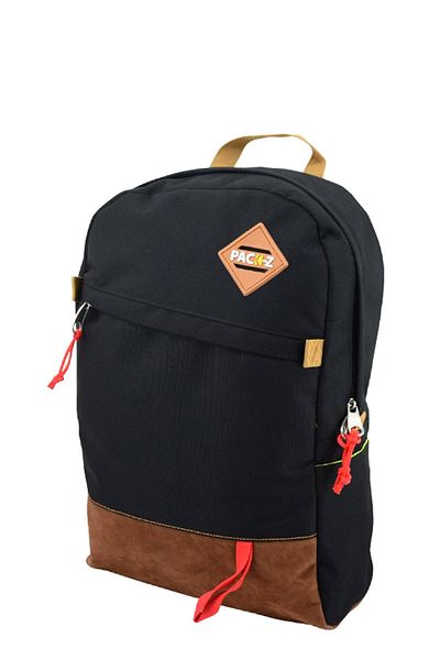 Pack-Z Rucsac Otto din piele intoarsa-negru (Trx-20E-Susi) /