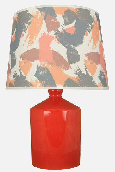 Qdec Ceramic Cube Vase Lampshade Red - Brushed