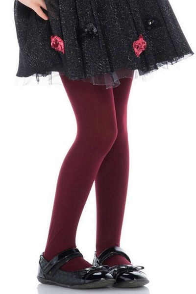 Penti Girl's Claret Red Micro 40 Mousse Pantyhose, 6 Pack