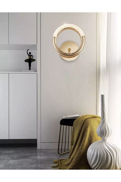 Fico Home Elegance Luxury Tasarım Modern Duvar Led Aplik Gold Sarı