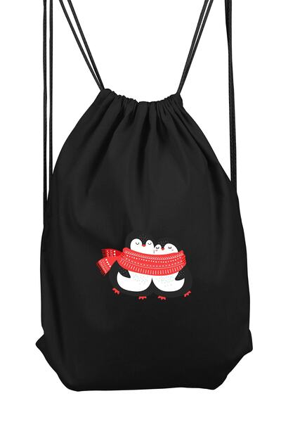 Zeron Tasarım Rucsac sport cu doi pinguini Bll775