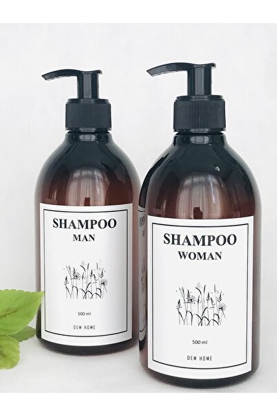 Dem Home Amber Cam Görünümlü Plastik Düzenleyici Banyo Shampoo Woman & Shampo...
