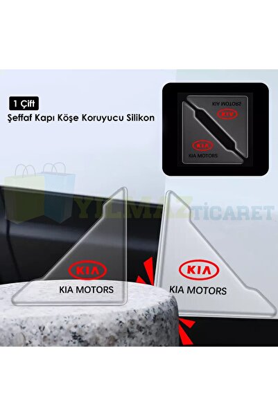 yılmazetic Kia Motors Logo Kapı Kenar Köşe Koruyucu Çarpma Çizilme Önleyici S...