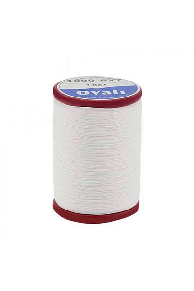 ATMACA TUHAFİYE Embroidered 4 Layers Artificial Silk Needle Embroidery Rope-Embroidery Rope Color No: 1000 White