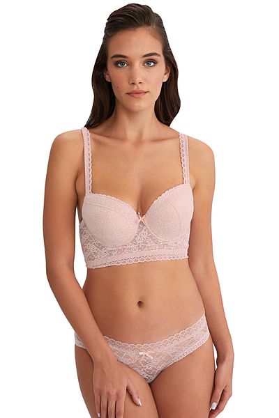 AYYILDIZ 364 Powder Push-up Bustier Set