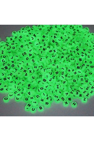 AKOLİFE Glow-in-the-Dark Letter Bracelet