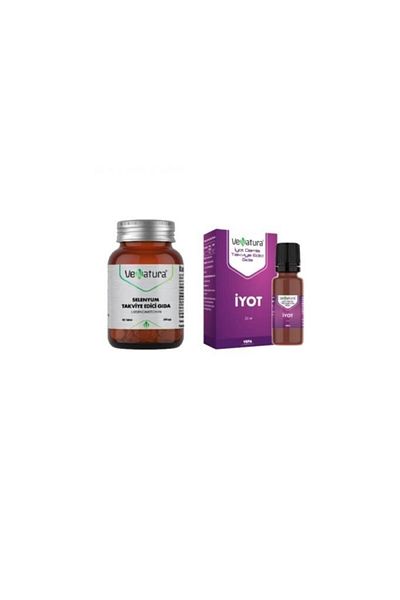 VeNatura Selenium Supplement Food 90 Tablets + Iodine Drops 25 ml