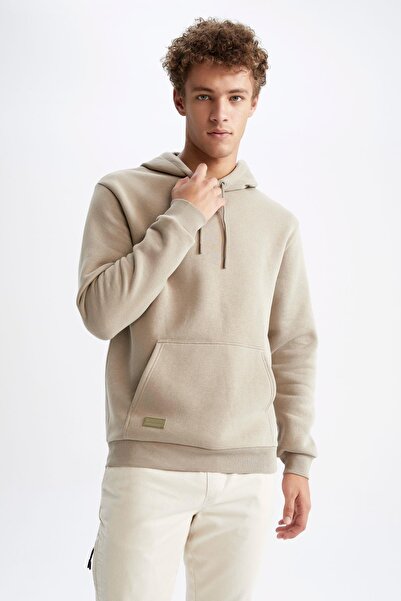DeFacto Regular Fit Kapüşonlu Sweatshirt
