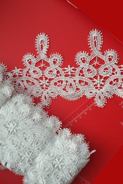 DUAYEN Güpür Dantel Mitralyöz Desen 1 Metre