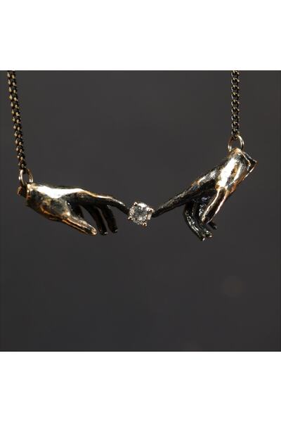 Moko Art Design Ademin Yaratılışı Kolye (the Creation Of Adam)