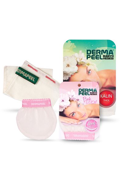 Dermapeel Thick Bath Scrub Pink Touch Face Scrub Set