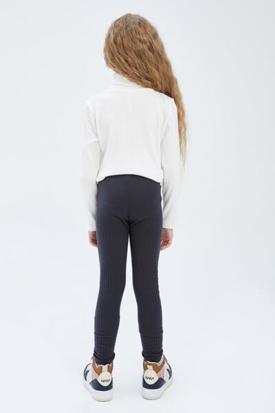 DeFacto Kız Çocuk Yüksek Bel Fitilli Uzun Tayt