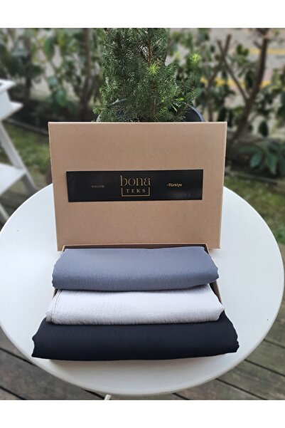 bona Teks Σετ σάλι Cazz Cotton Kraş 3 τεμ