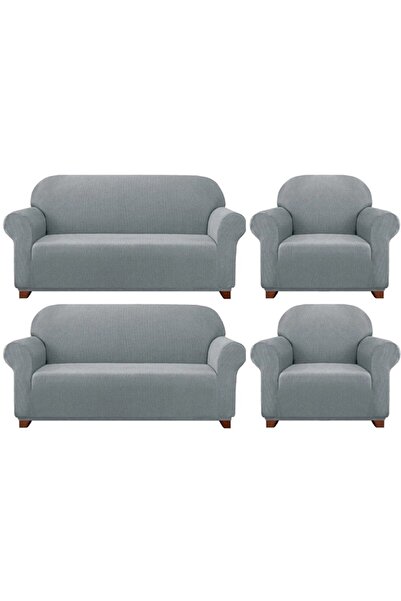 Arzuyum 3+3+1+1 Husă pentru scaun din Lycra, husă pentru canapea, husă pentru...