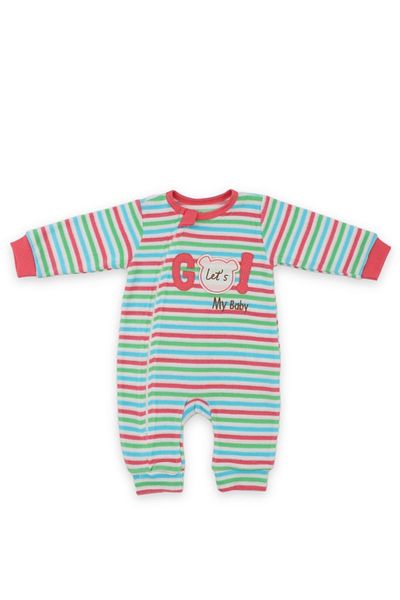 Bebitof 0-9 Months Winter Lets Go Zippered Towel Jumpsuit