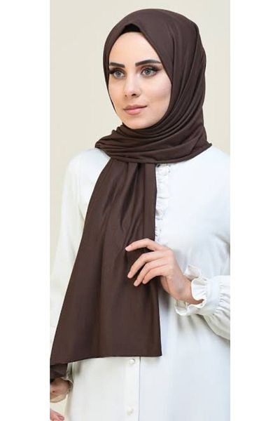 HAR-UM Ticaret Hijab Women's Combed Cotton Shawl Acıkahve