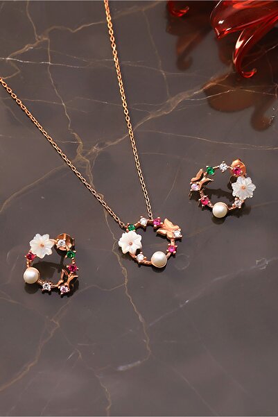 LINTERNA 925 Ayar Gümüş Manolya Bahçesi Set