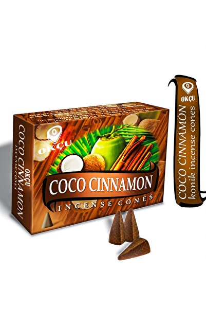 Okçu Hem Coco Cınnamon / Coconat Tarcın Konik Tütsü 10 Adet Geri Akışlı Değildir