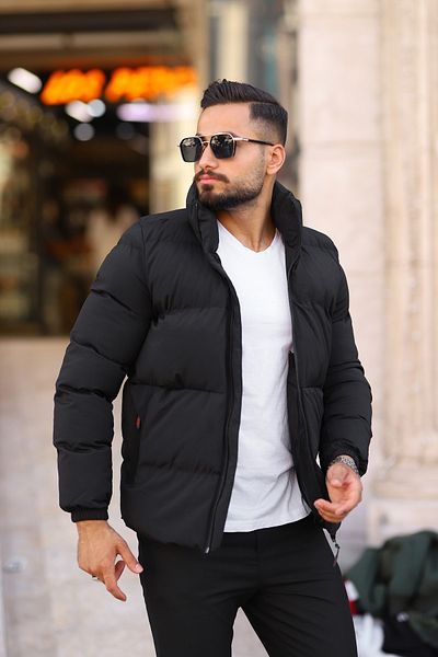 S&M CLOTHİNG Ανδρικό αδιάβροχο πουπουλένιο παλτό New Season