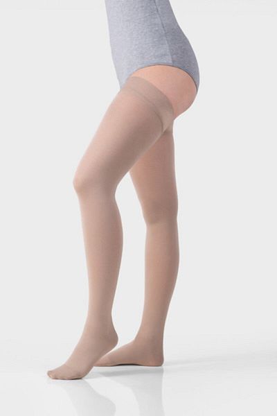ORLEX Beige Above Knee Medium Pressure (ccl2 - 23-32 Mmhg) Closed Toe Compression Stockings