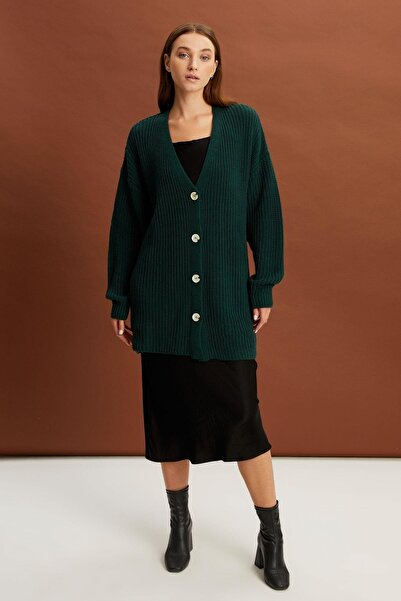 ALEXANDERGARDI سترة تريكو طويلة بأزرار (b22-5755-std)