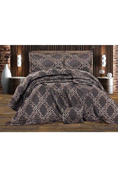 bursa çeyiz Door Çeyizlik Yatak Örtüsü 3 Parca Kalın Elyaf Dolgulu