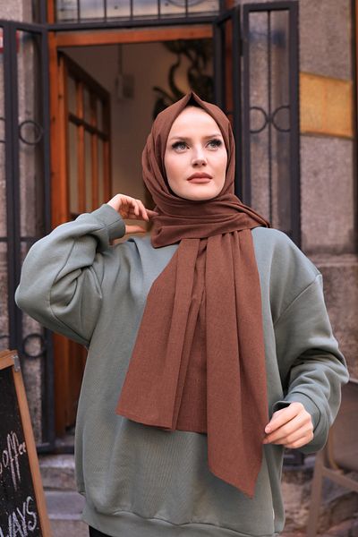 Stella Eşarp Stonewashed Organic Cotton Shawl Tile
