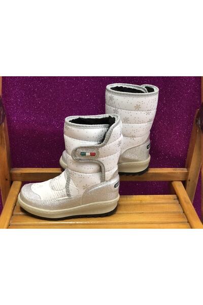 KAFKASLAR Kız Erkek Çocuk Renkli Cırtlı Kar Botu Çizme
