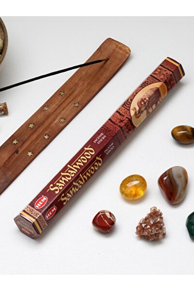 Hem Sandalwood (sandal Ağacı) Çubuk Tütsü