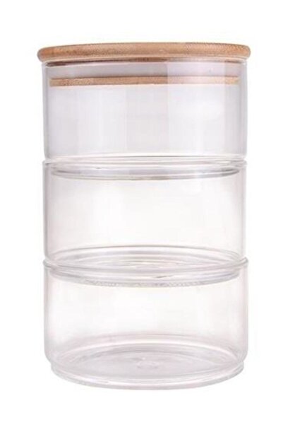Bambum Tade 3 Layer Glass Storage Box