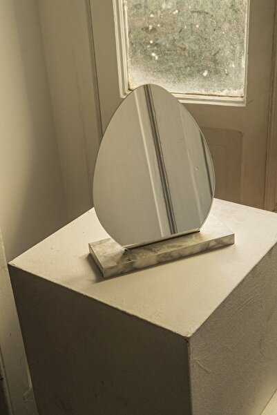 FNC CONCEPT Makyaj Aynası Asimetrik Ayna Dekoratif Selfie Aynası Ev Dekorasyon 20x25 Cm