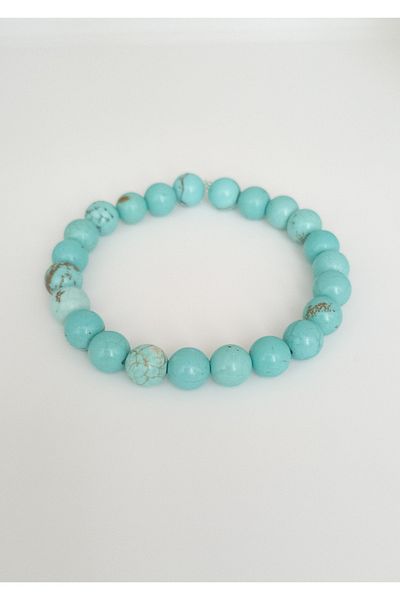 BİJUTERİ EVİ Turquoise Stone Natural Stone Bracelet